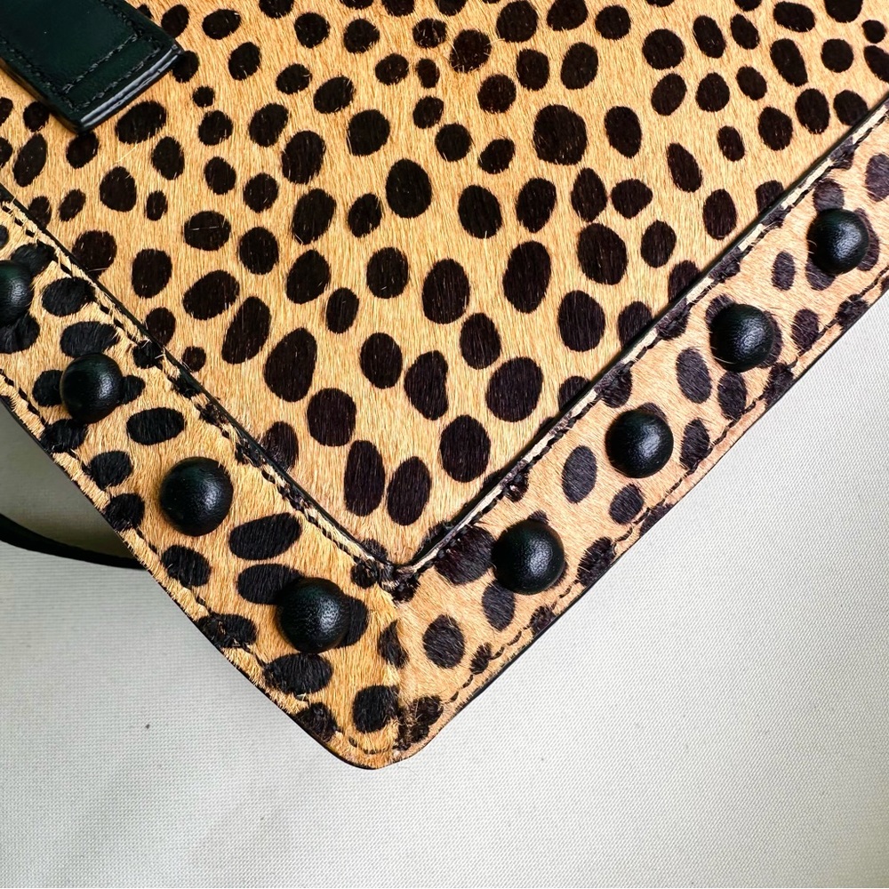 Loeffler Randall Junior Work Tote in Cheetah/Black NWT - Picture 7 of 16